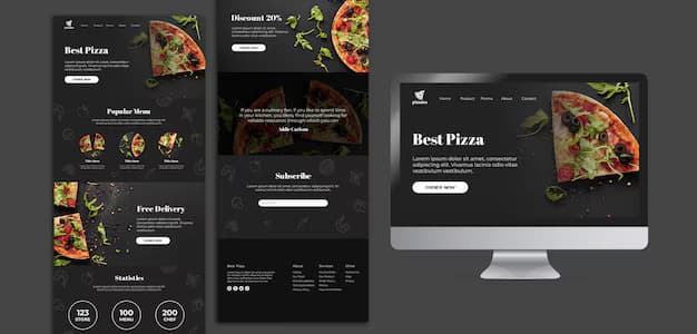 plantilla web Pizza Marte